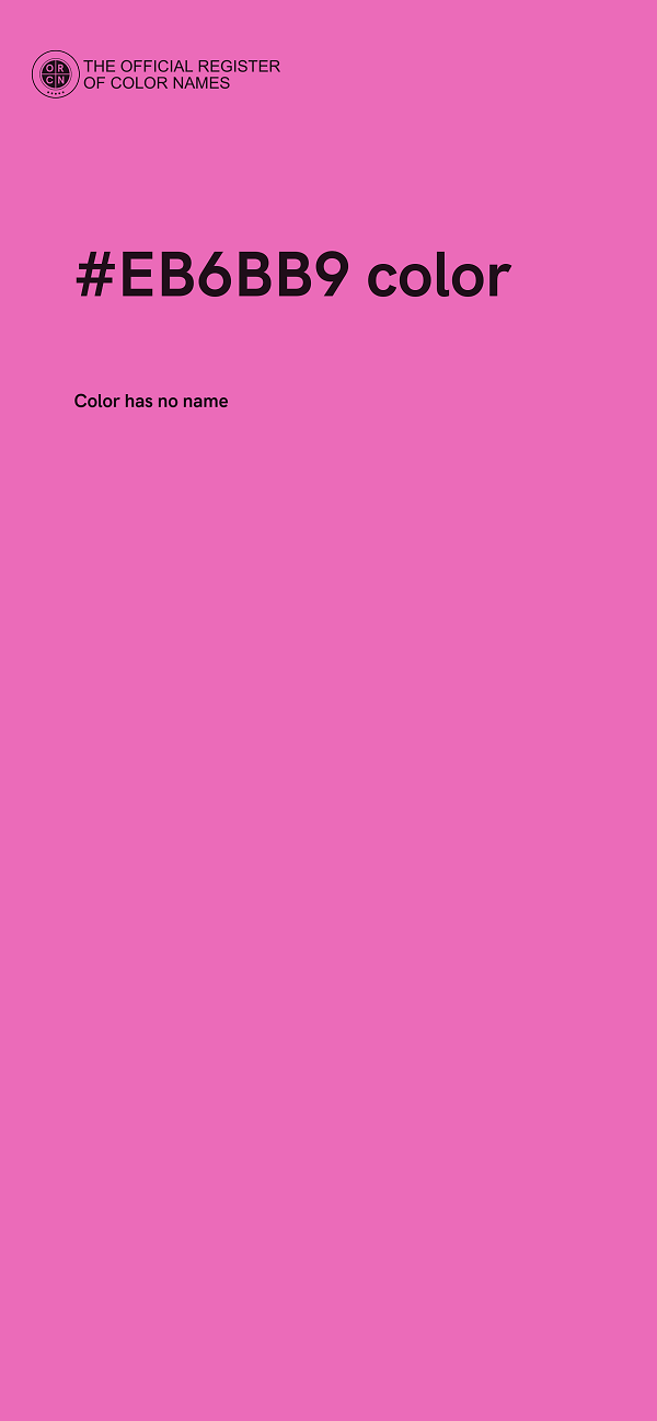#EB6BB9 color image