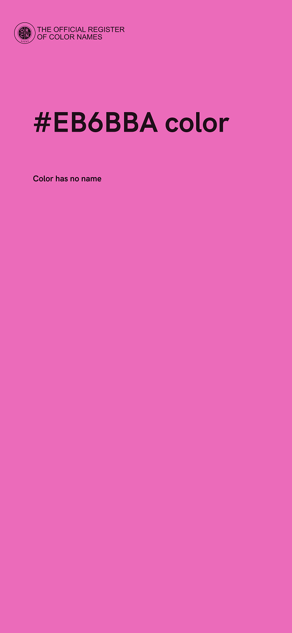 #EB6BBA color image