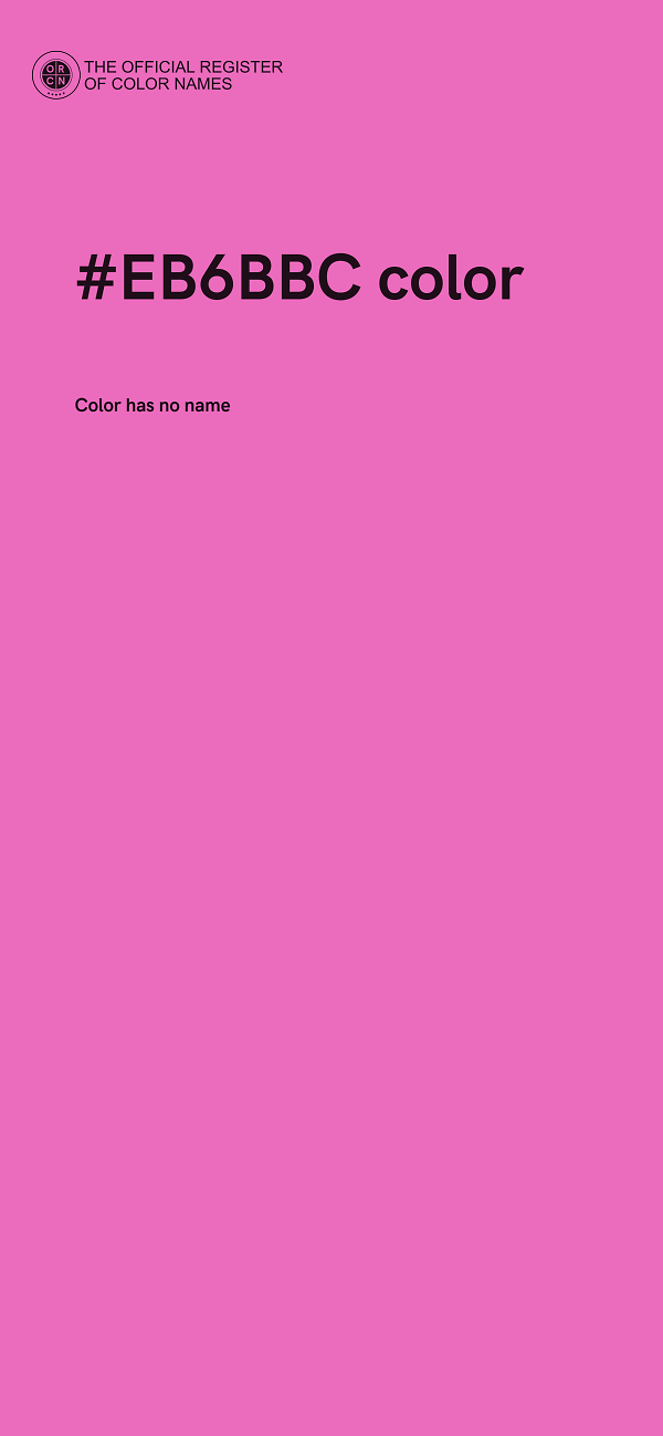 #EB6BBC color image