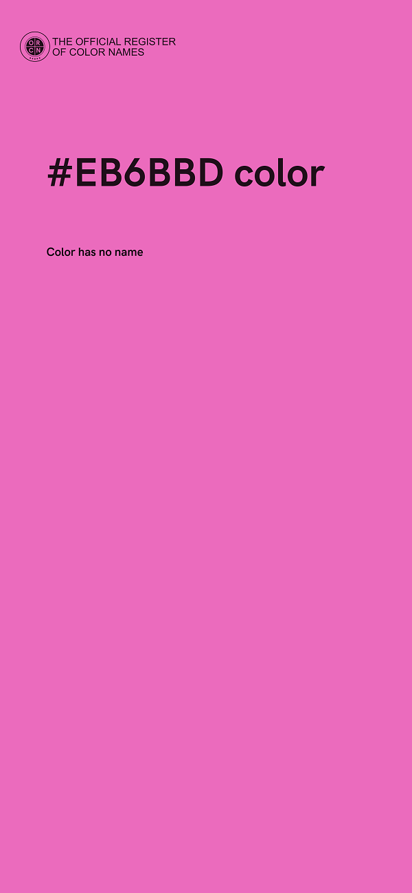#EB6BBD color image