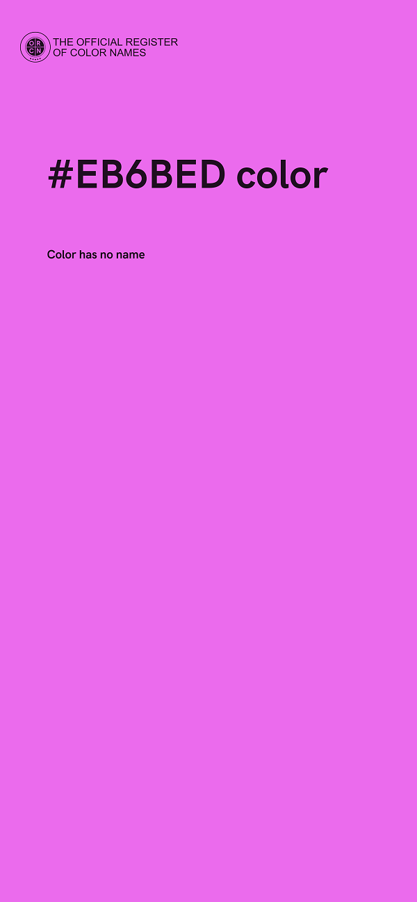 #EB6BED color image