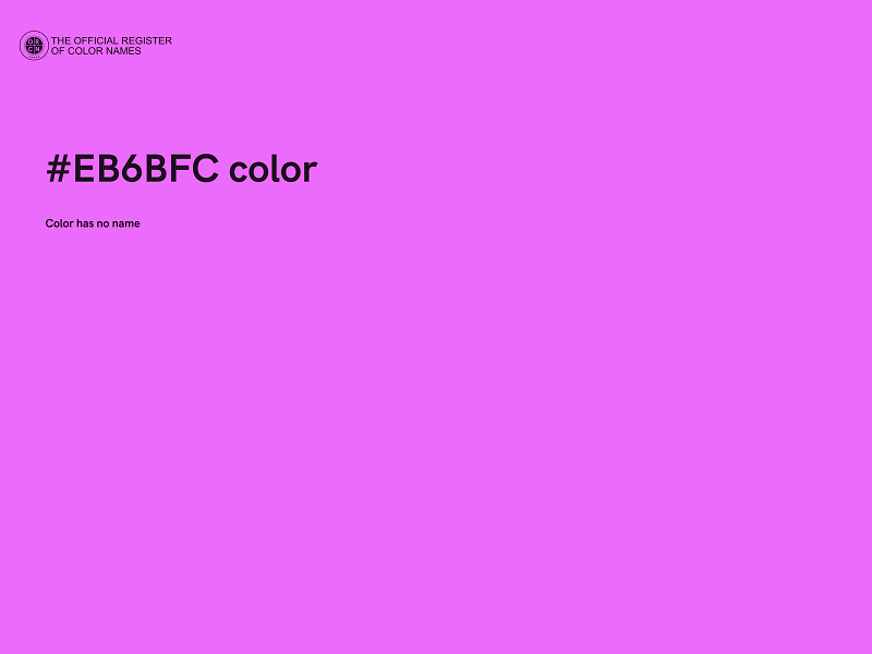 #EB6BFC color image