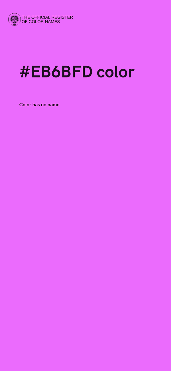#EB6BFD color image