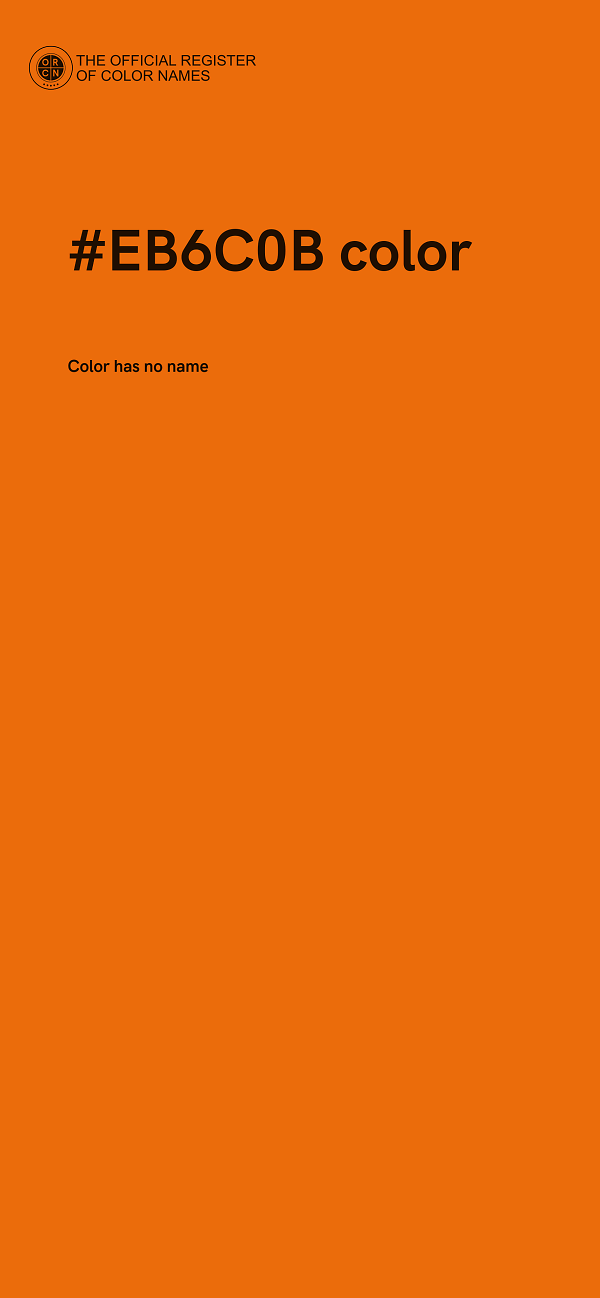 #EB6C0B color image