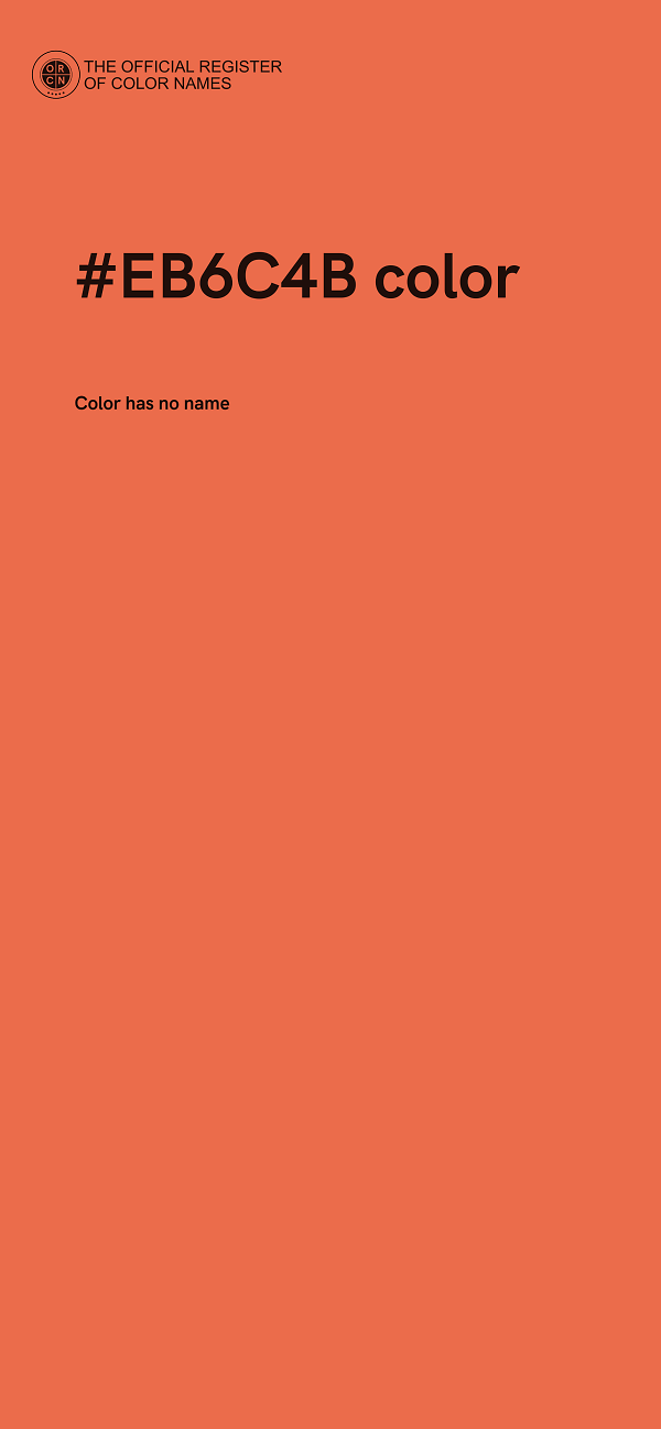 #EB6C4B color image