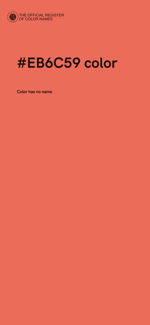 #EB6C59 color image