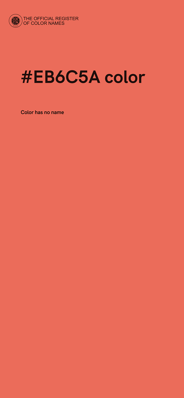 #EB6C5A color image