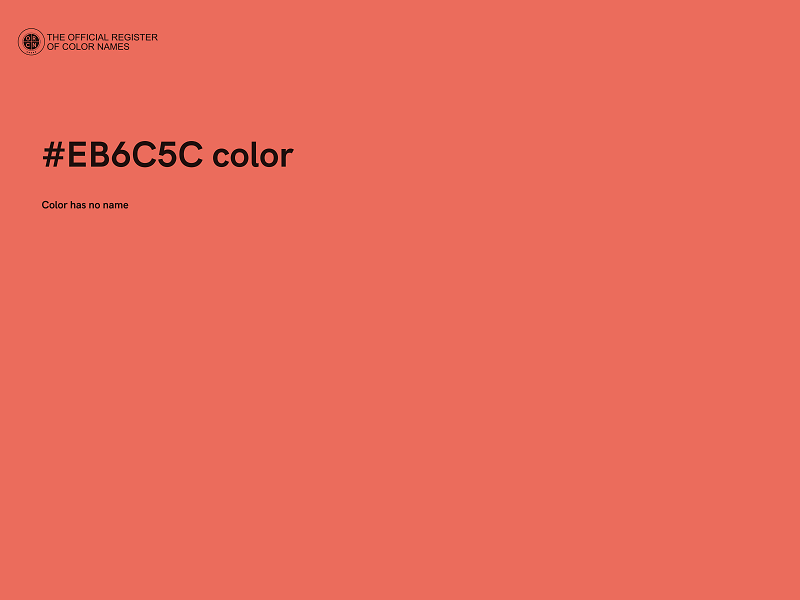 #EB6C5C color image