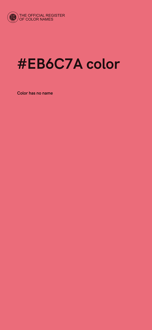 #EB6C7A color image