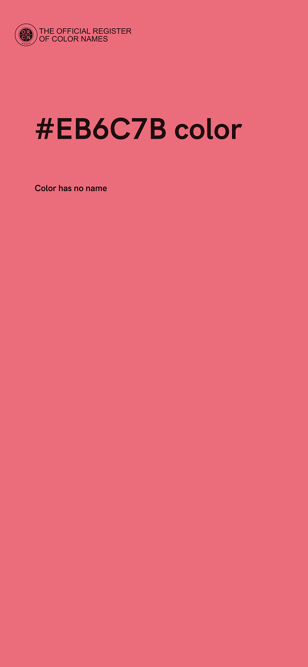 #EB6C7B color image