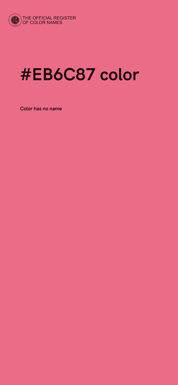 #EB6C87 color image