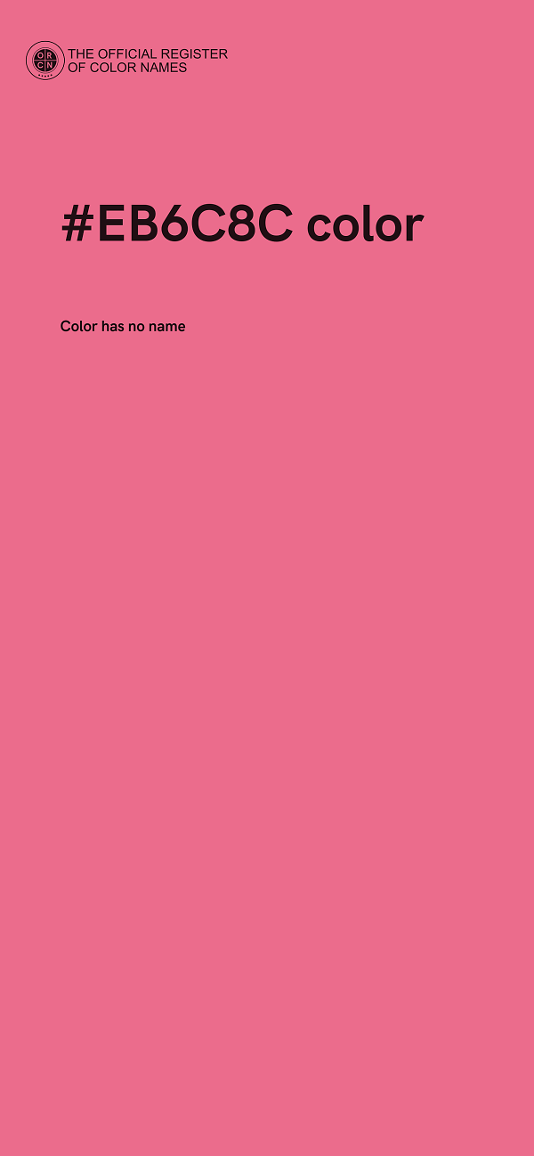 #EB6C8C color image
