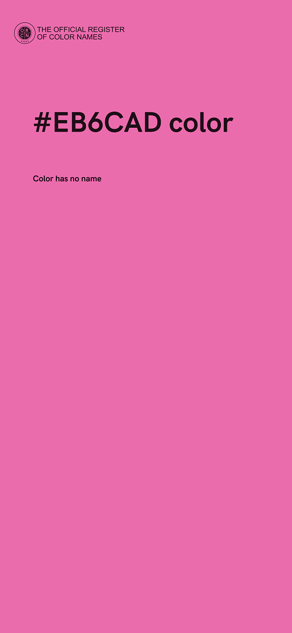 #EB6CAD color image