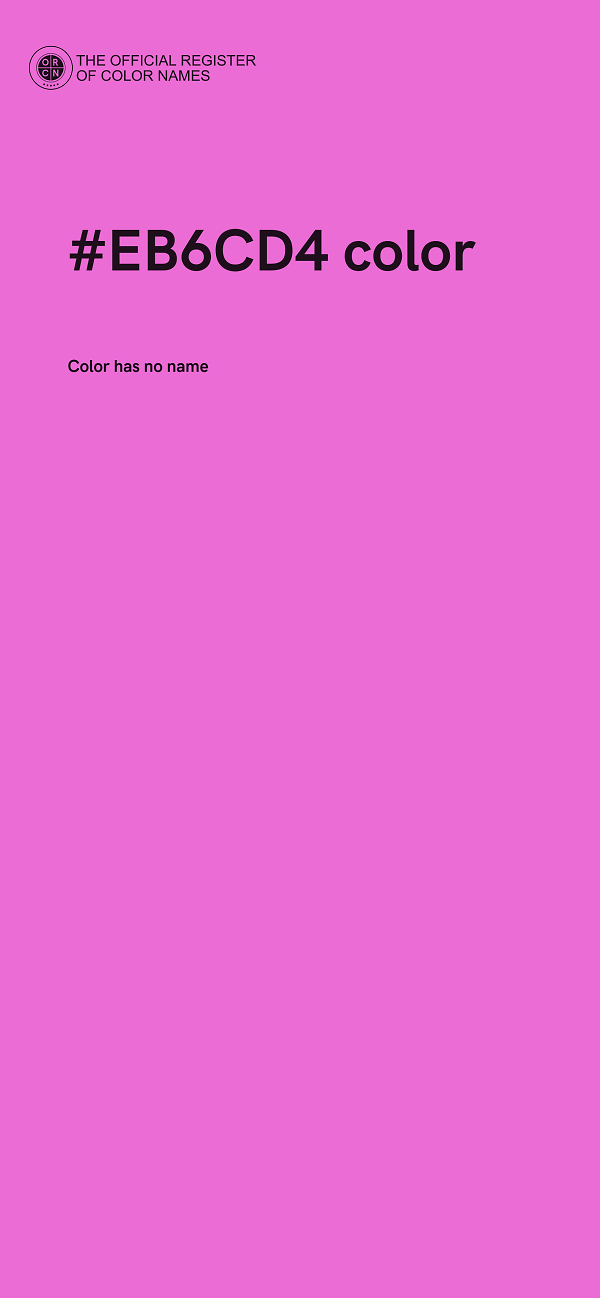 #EB6CD4 color image