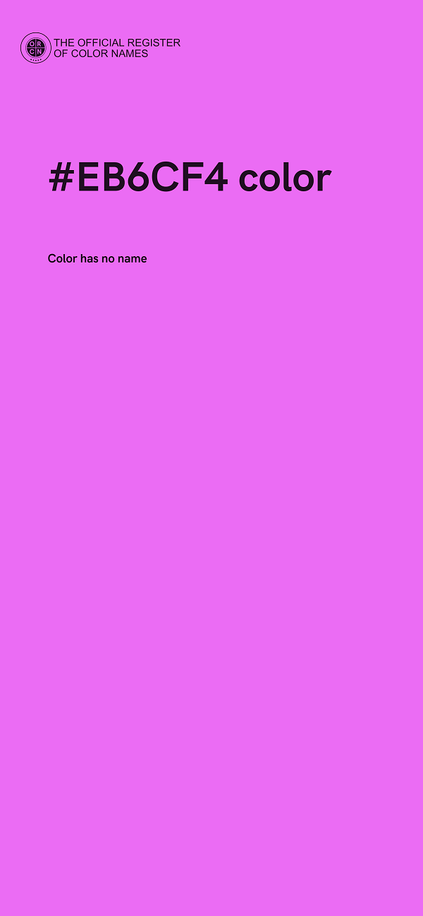 #EB6CF4 color image