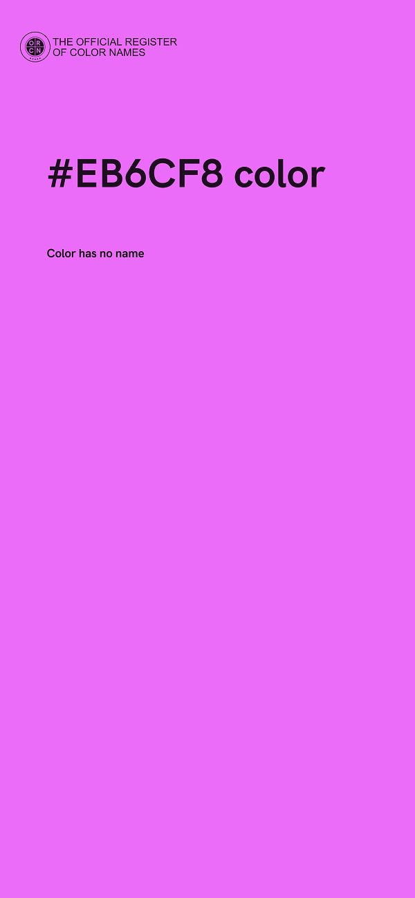 #EB6CF8 color image
