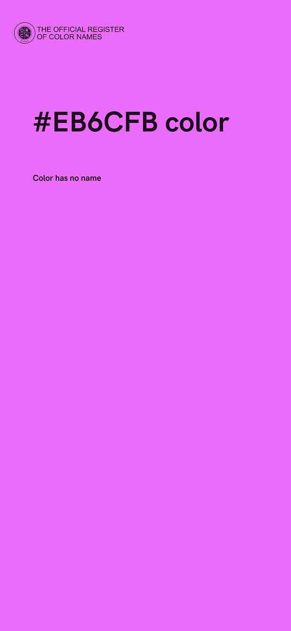 #EB6CFB color image
