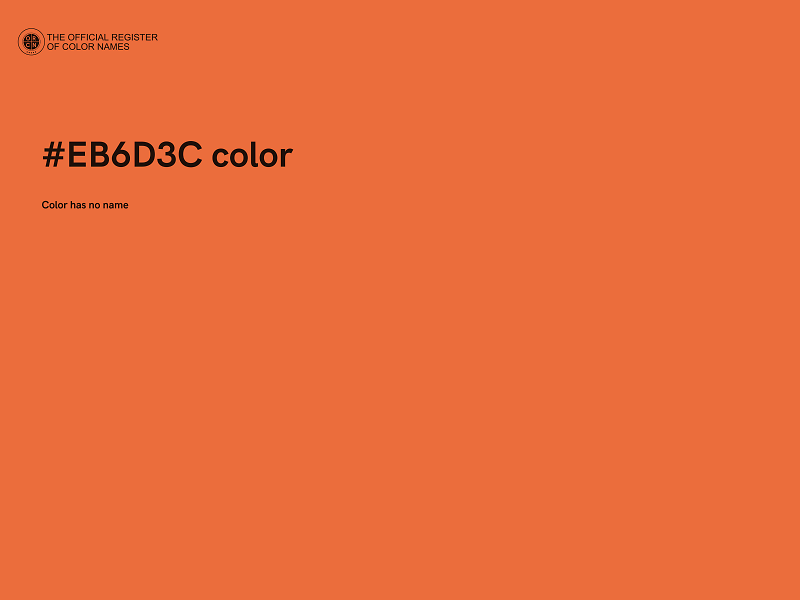 #EB6D3C color image