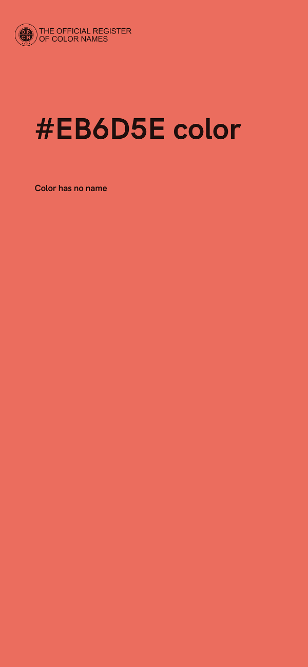 #EB6D5E color image