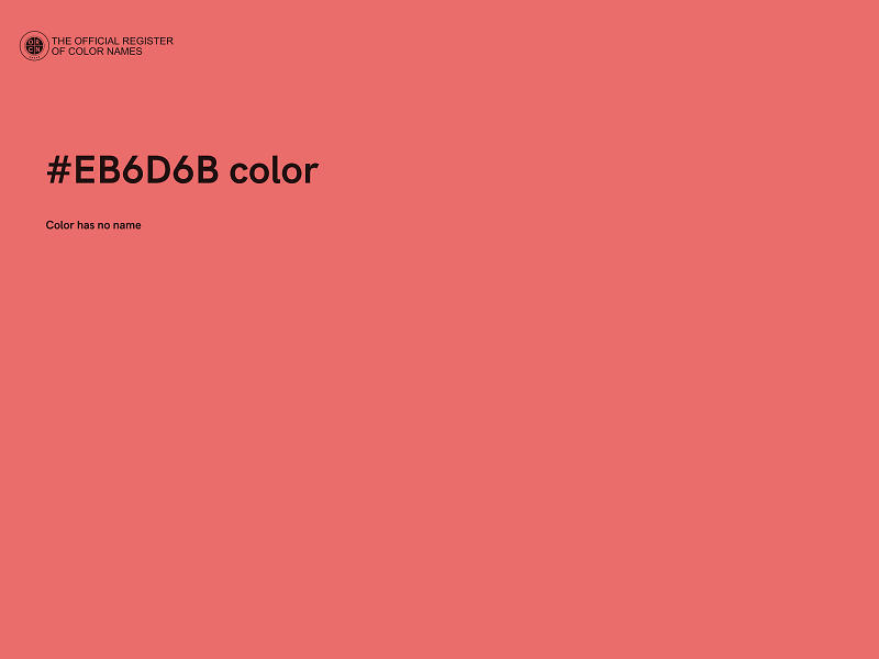 #EB6D6B color image