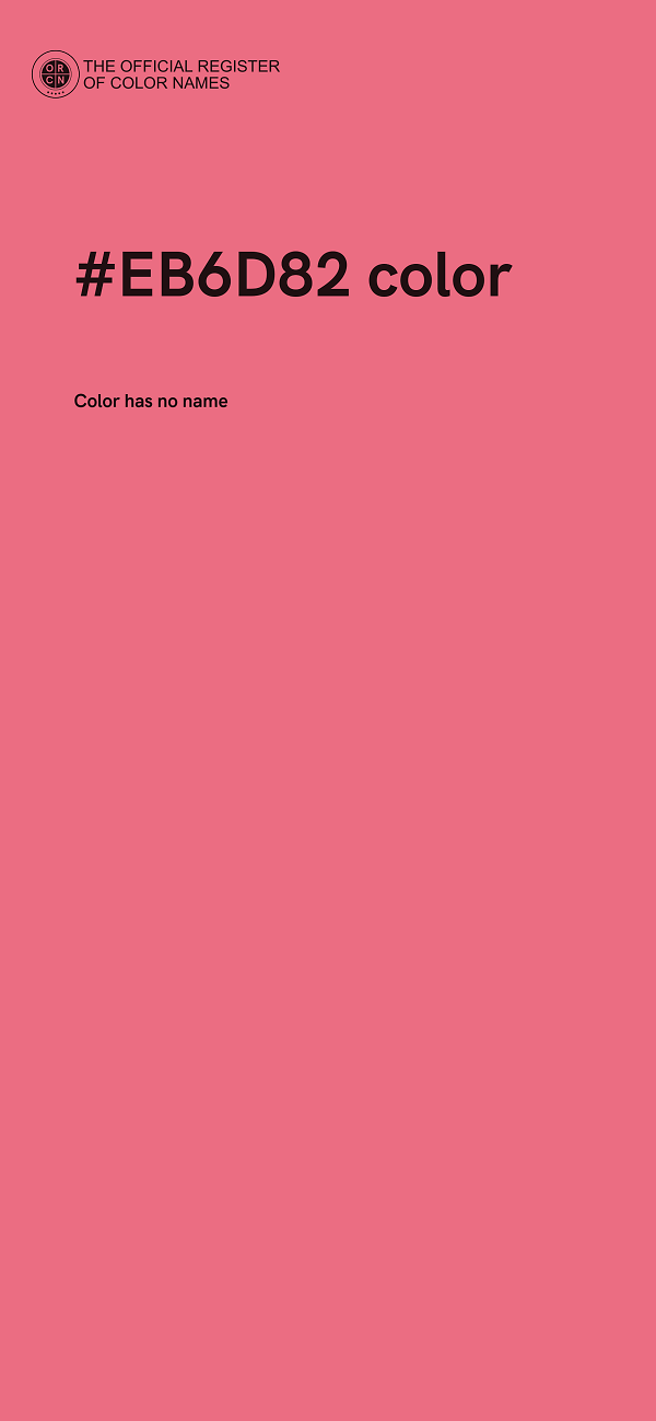 #EB6D82 color image