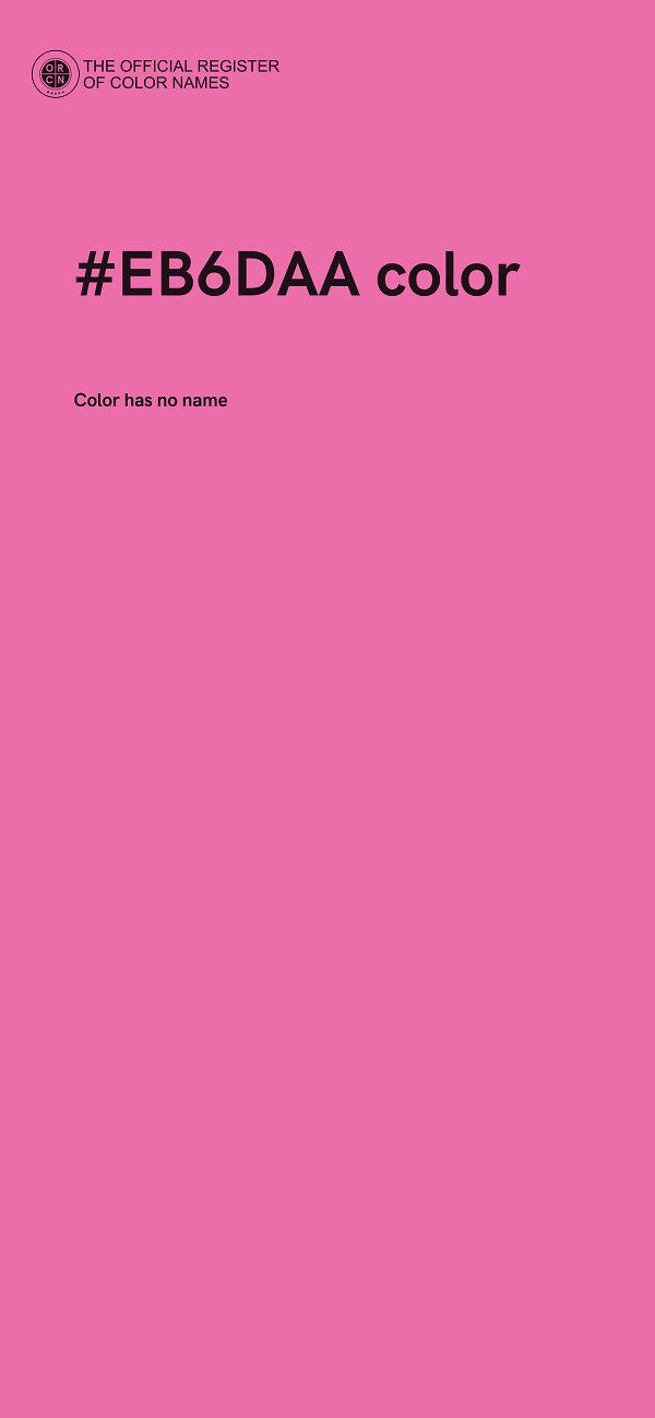 #EB6DAA color image