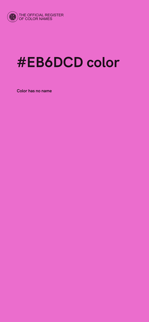 #EB6DCD color image