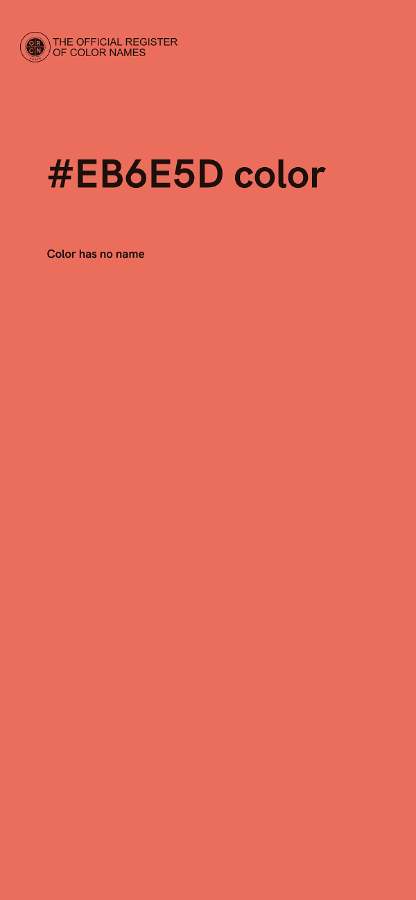 #EB6E5D color image