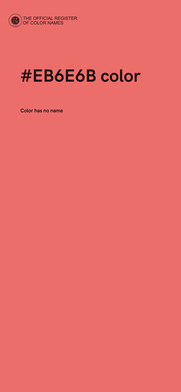 #EB6E6B color image