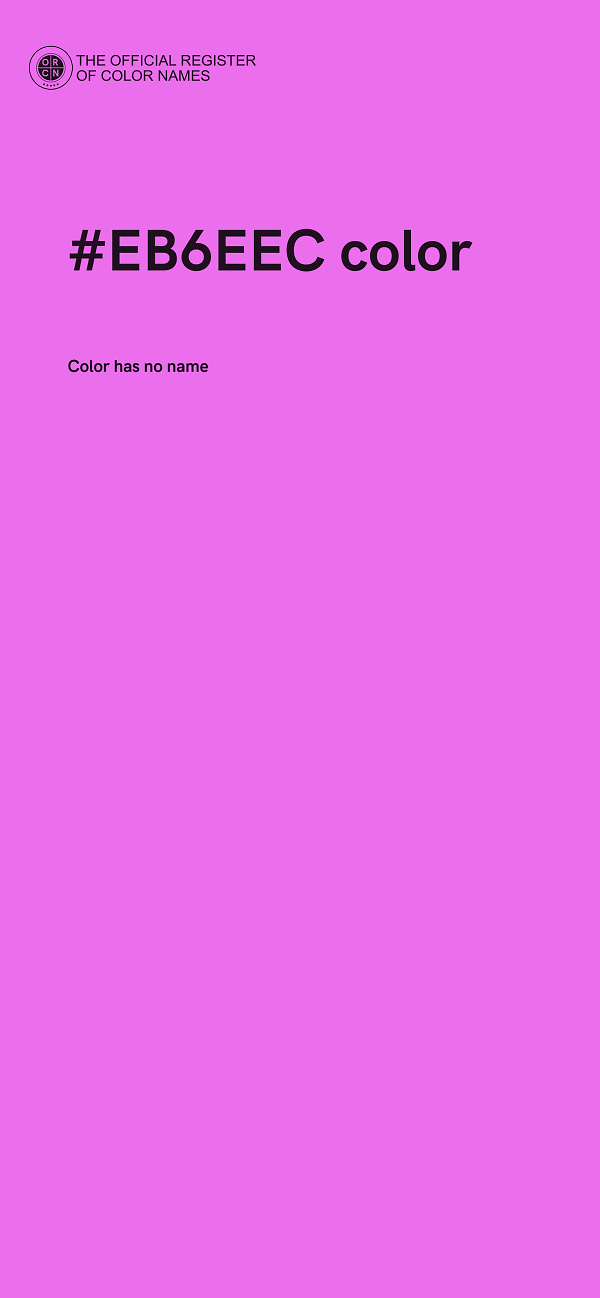 #EB6EEC color image