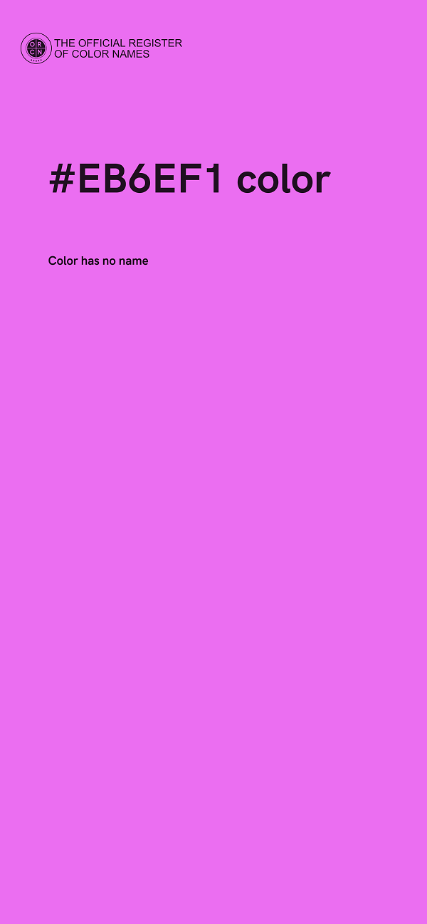 #EB6EF1 color image