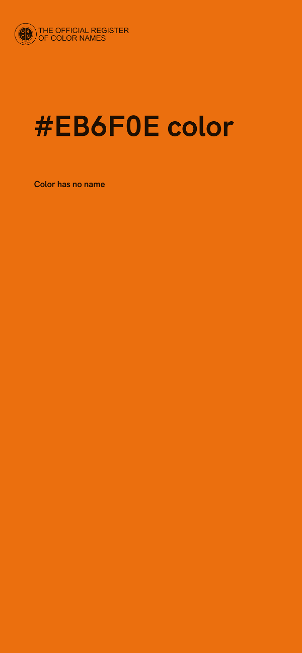 #EB6F0E color image