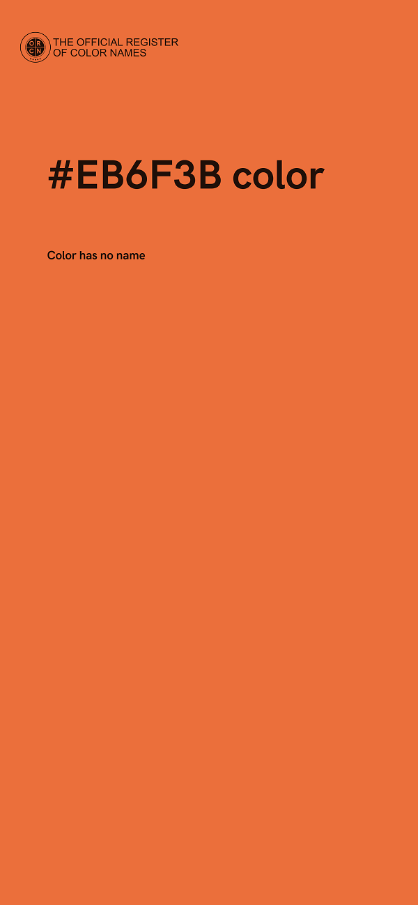 #EB6F3B color image