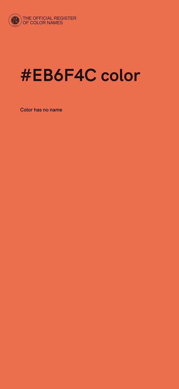 #EB6F4C color image