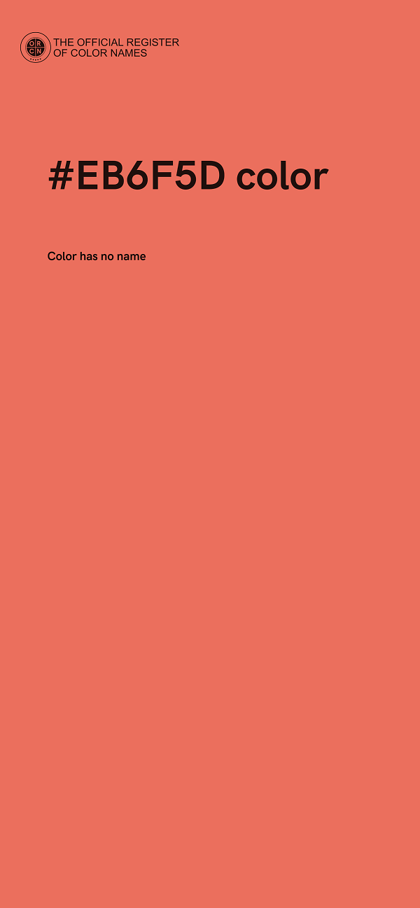 #EB6F5D color image