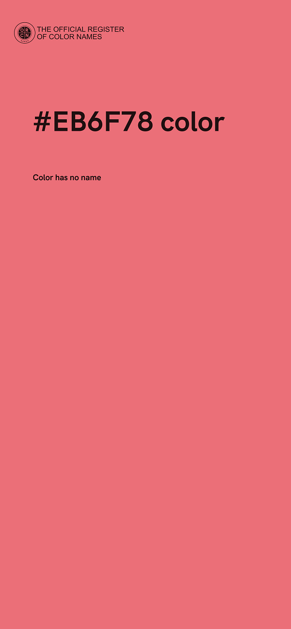 #EB6F78 color image