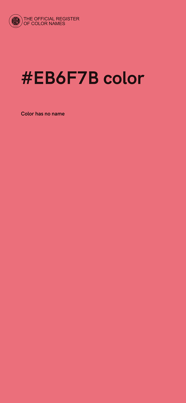 #EB6F7B color image