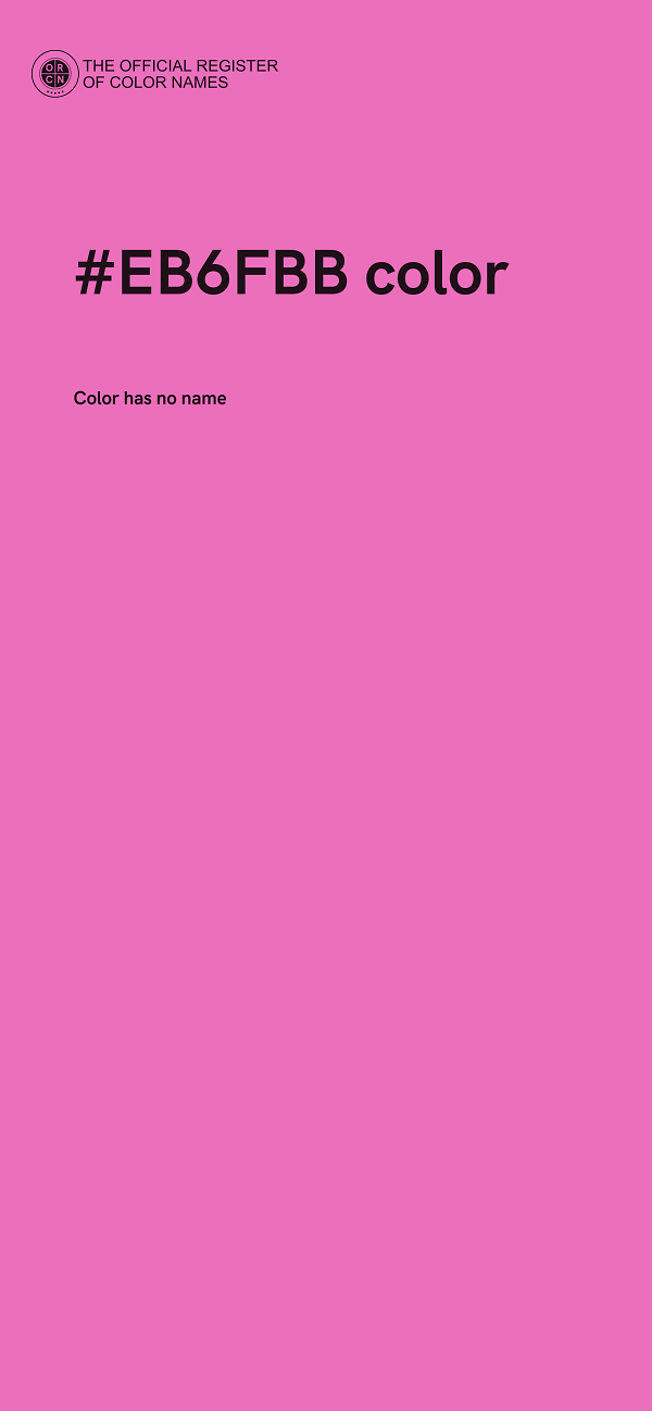 #EB6FBB color image