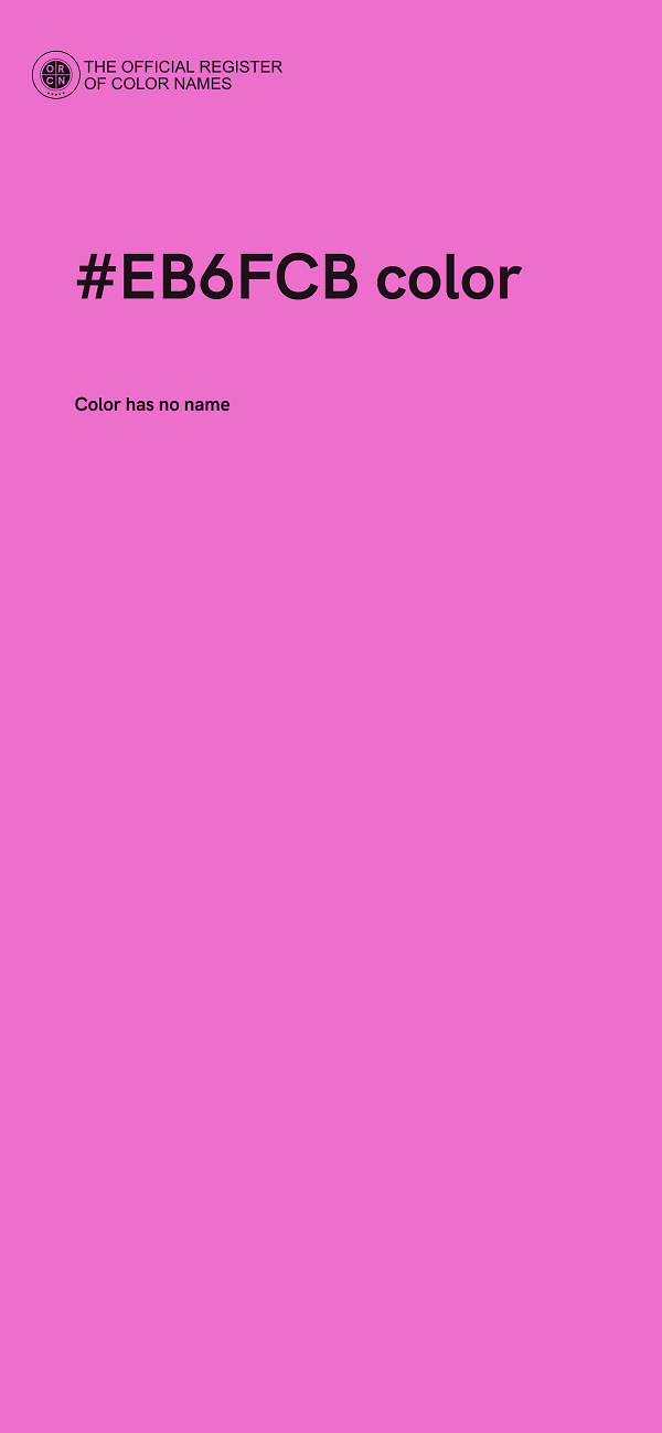 #EB6FCB color image