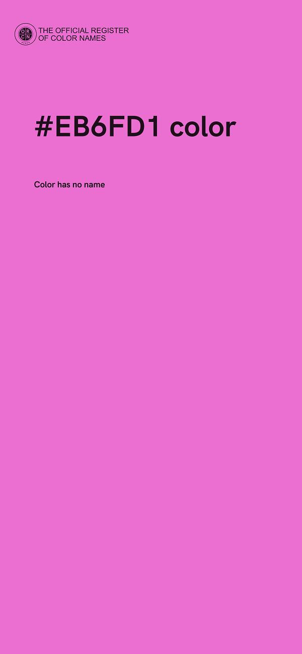 #EB6FD1 color image