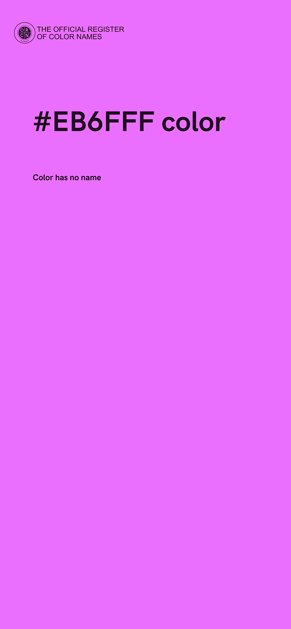 #EB6FFF color image