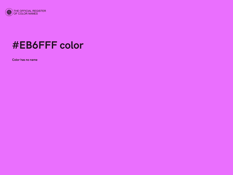 #EB6FFF color image
