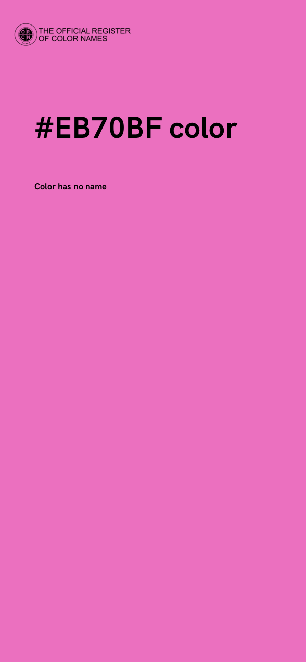 #EB70BF color image