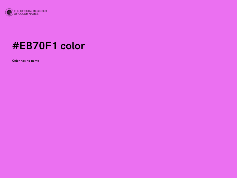 #EB70F1 color image