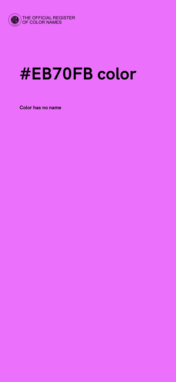 #EB70FB color image