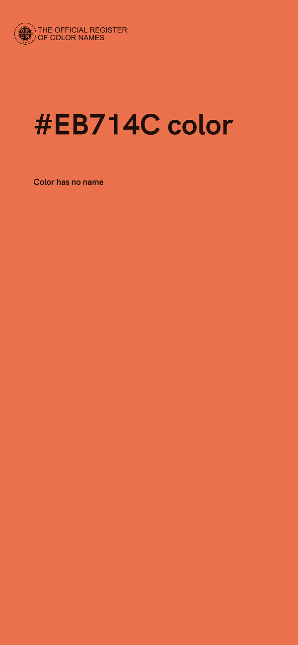 #EB714C color image