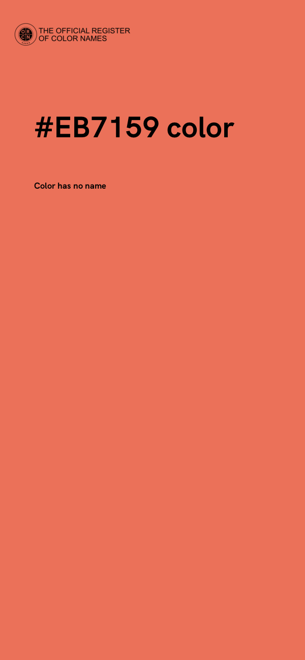 #EB7159 color image