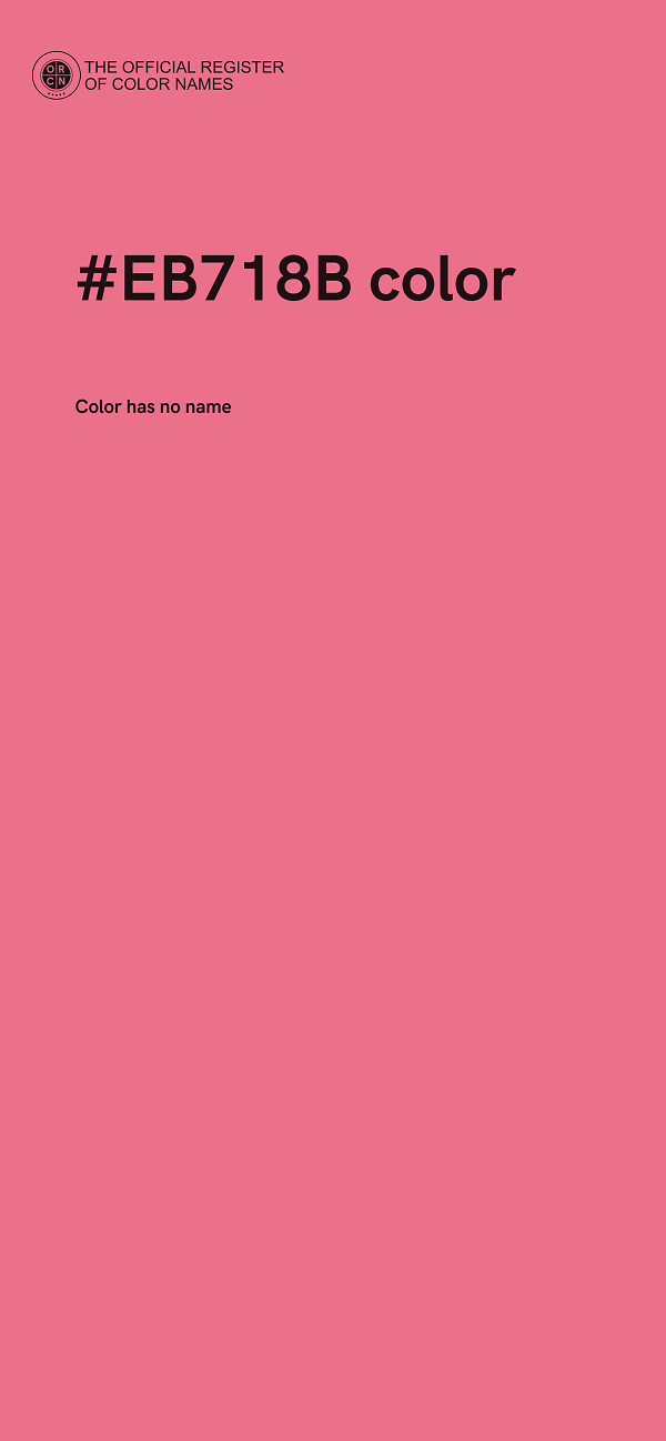 #EB718B color image