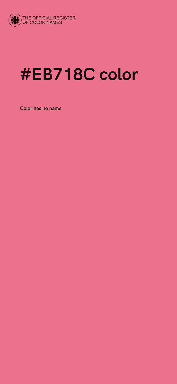 #EB718C color image