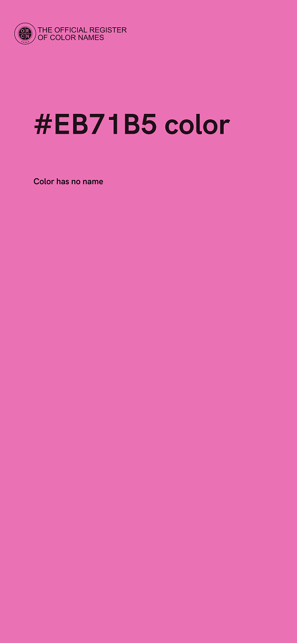 #EB71B5 color image